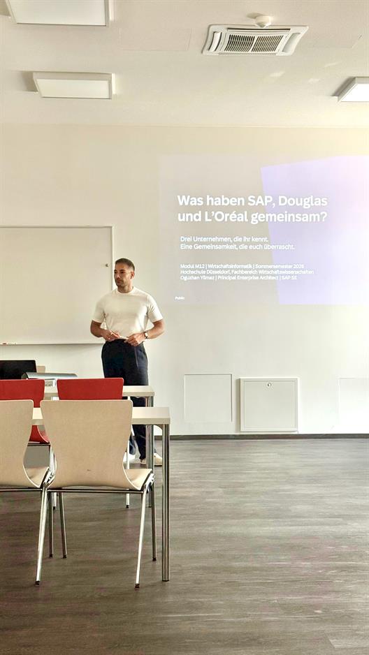 Gastvortrag Oguzhan Yilmaz, Principal Enterprise Architect bei SAP